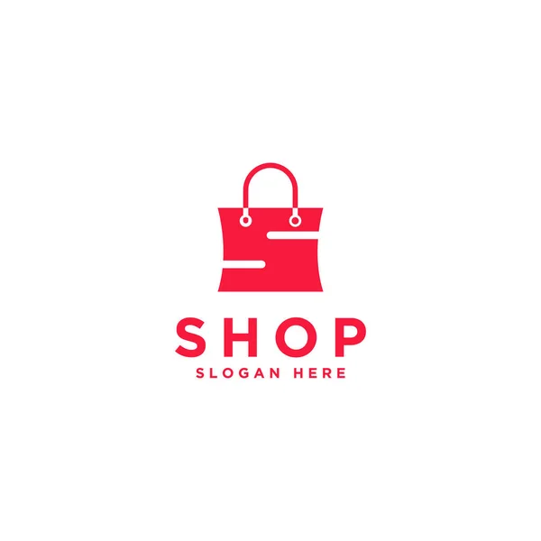 Abstraktes Shopping Logo Online Shop Logo — Stockvektor