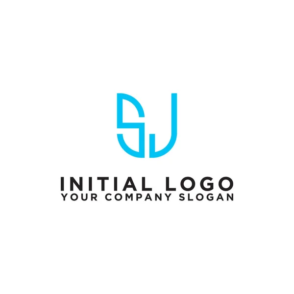 Inspiração Design Logotipo Para Empresas Partir Das Letras Iniciais Ícone — Vetor de Stock