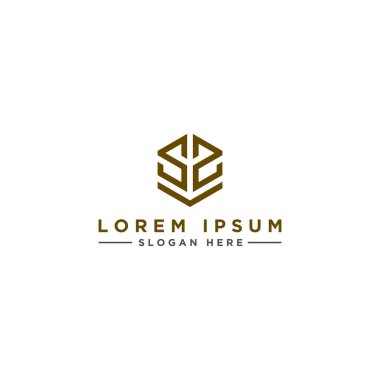 Harf SZ İlk simge / logo tasarımı Monogram. - vektör ilhamı