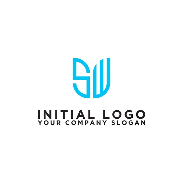 Desenhos Logotipo Inspiradores Para Empresas Partir Ícone Logotipo Iniciais Letras — Vetor de Stock