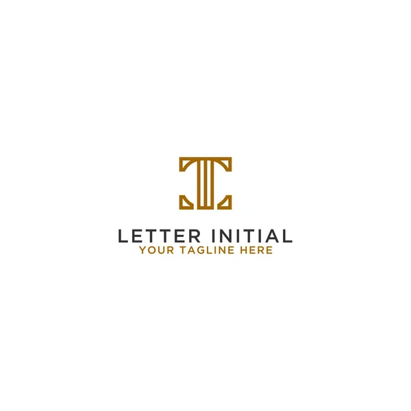 Inspiración Diseño Logotipos Para Las Empresas Partir Las Letras Iniciales — Vector de stock