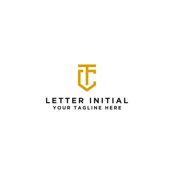 ロゴ文字Tcの初期デザイン ベクトル — ストックベクタ