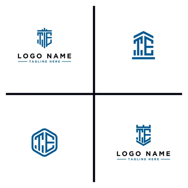 Inspirerande Logotyp Design Set För Företag Från Första Bokstäverna Logotypen — Stock vektor