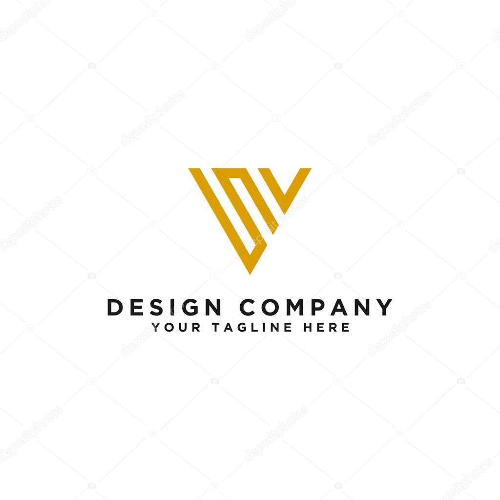 Logo design inspiration for companies from the initial letters of the SV logo icon. -Vector