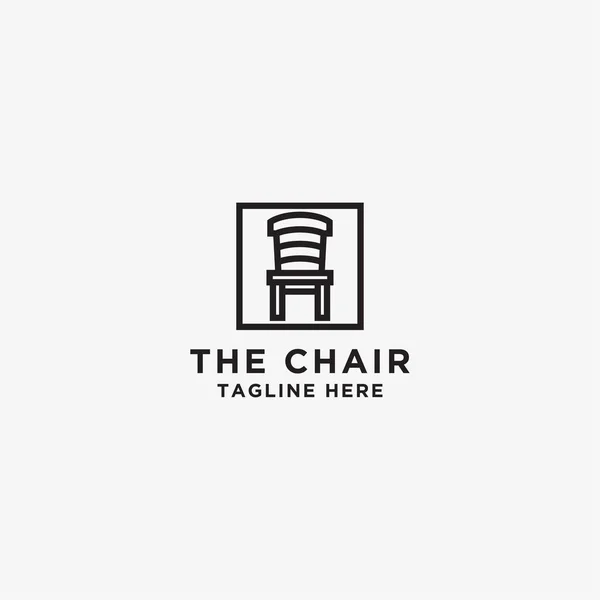 Logo Design Geschäftsmöbel Stühle Für Ladenmöbel Wohnkultur Boutique Design Vorlagen — Stockvektor