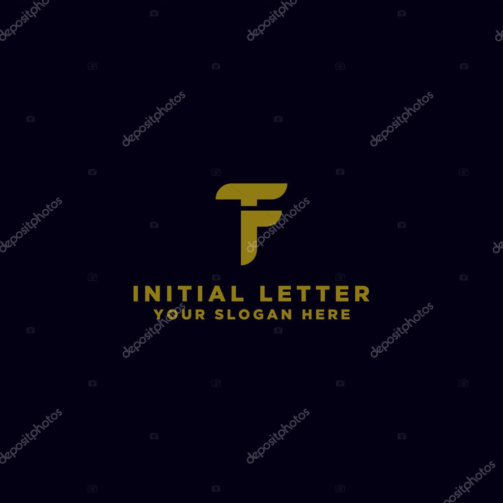 TF letter Initial icon / Monogram.- Vector inspiring logo design - Vector