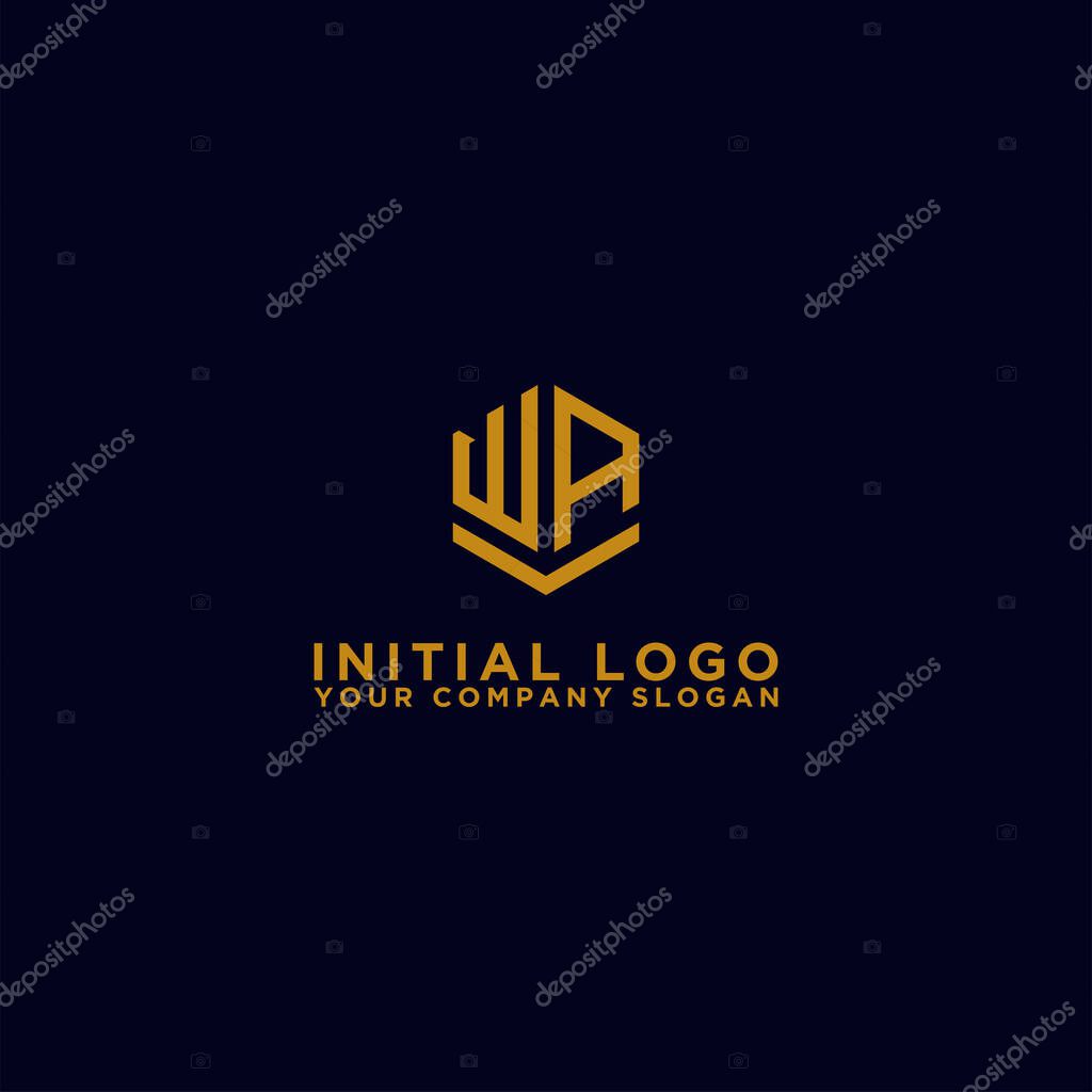 Logo design inspiration for companies from the initial letters of the WA logo icon. -Vector