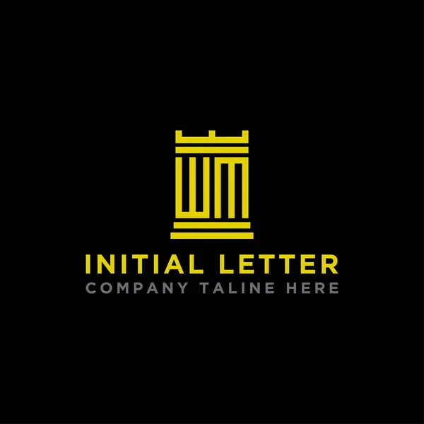 Letters Initial Icons Monogram Vector Inspiration Logo Design Vector — Stock Vector