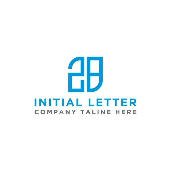 Έμπνευση Σχεδιασμού Λογότυπο Μονόγραμμα Για Την Εταιρεία Από Αρχικό Γράμμα — Διανυσματικό Αρχείο