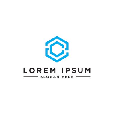 Tasarım ilhamı, şirket için ZC logosunun ilk harfinden gelen monogram logosu. - Vektörler