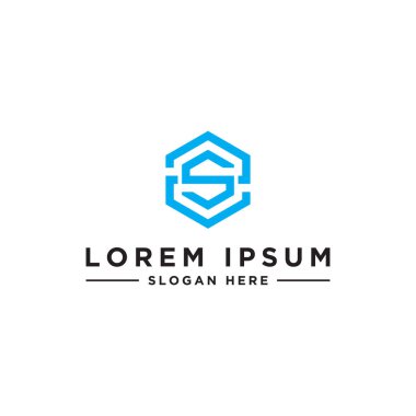 Tasarım ilhamı, ZS logosunun ilk harfinden şirket için monogram logosu. - Vektörler