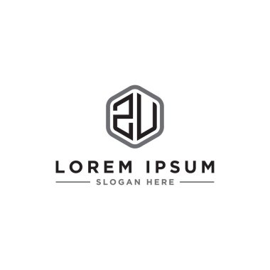 ZU logo simgesinden ilham verici şirket logosu tasarımları. - Vektörler