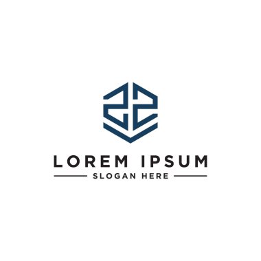 ZZ logo simgesinden ilham veren şirket logosu tasarımları. - Vektörler