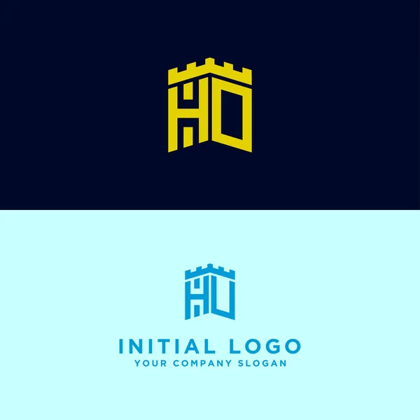 Inspiración Para Diseño Del Logotipo Set Para Empresas Los Iconos — Vector de stock
