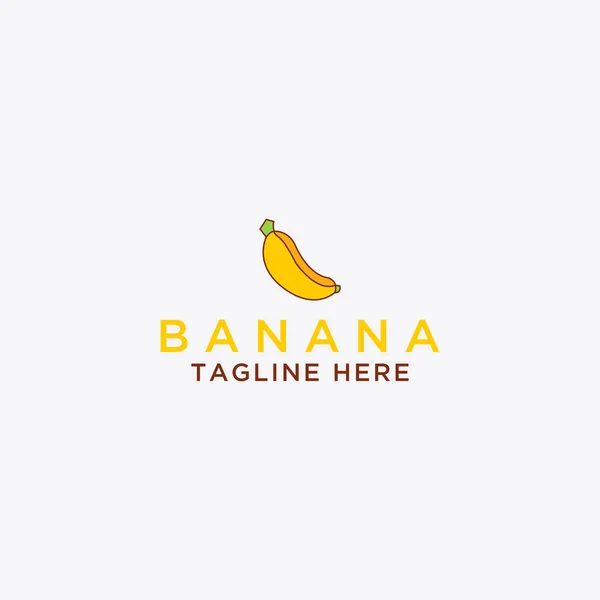 Banana Logo Template Health Food Design Vector — Stock Vector