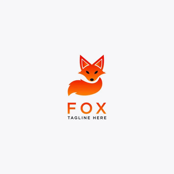 Fox Logo Design Vector Template Vector — Stock Vector