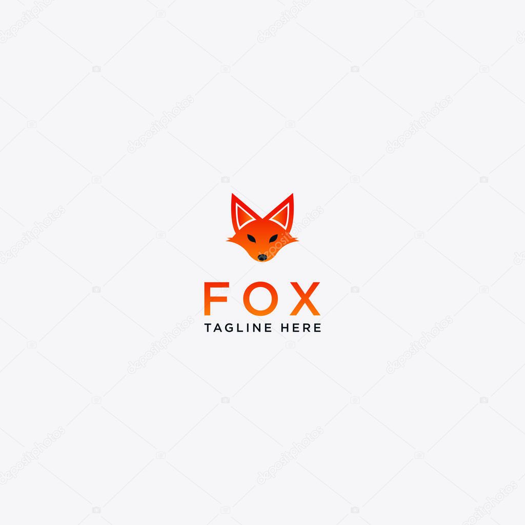 Fox logo Design vector template - Vector