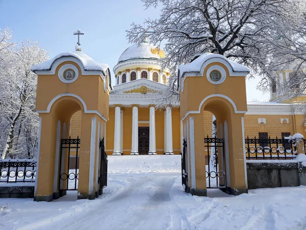 Transfiguration Cathedral (Dnipro) in winter in the snow, Transfiguration Cathedral