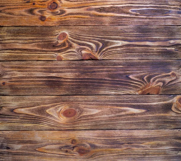 Ciemnobrązowe Drewniane Sosnowe Tło Teksturę Widok Góry Płyty Nieprzetworzone — Zdjęcie stockowe