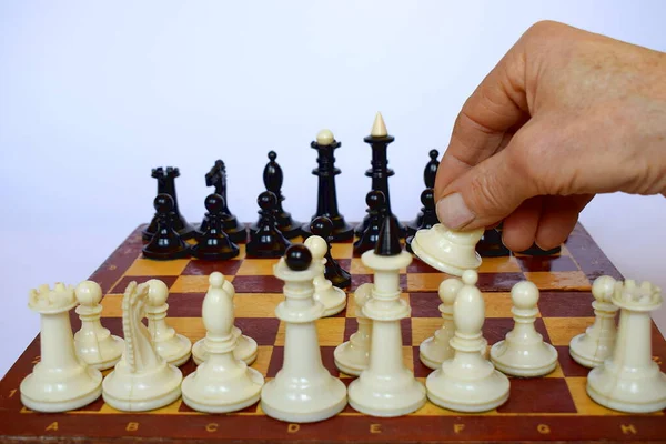 In the opening of the chess game, the player plays the horse.