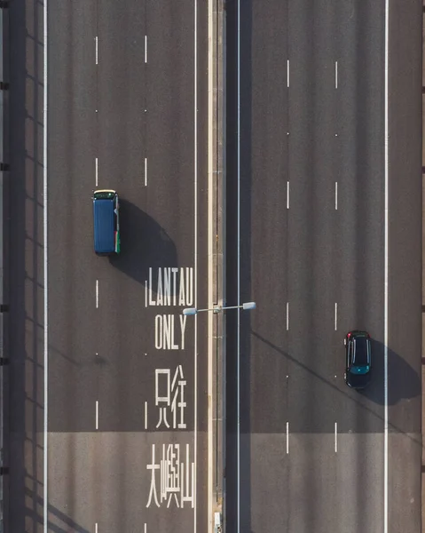 Drone Cattura Ponte Ting Kau Hong Kong — Foto Stock