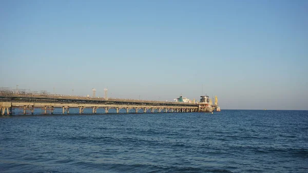 Vista Sulla Struttura Industriale Marittima — Foto Stock