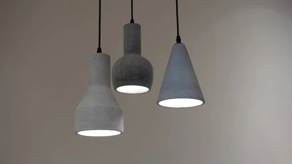 Modern tasarım tavan ışıkları gri renkte