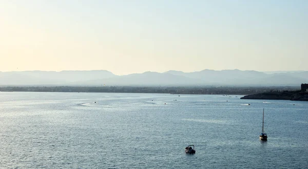 Vue Sur Mer Ciel Arrière Plan — Photo