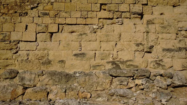 Mur Grands Pierres Jaunes Fond — Photo