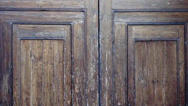 Old Wooden Door Background Natural Wood Texture — Stock Photo, Image