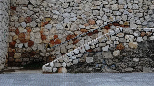 large rustic stone stairs background