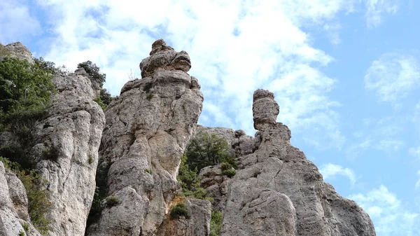 Montagnes Rocheuses Contre Ciel Bleu — Photo