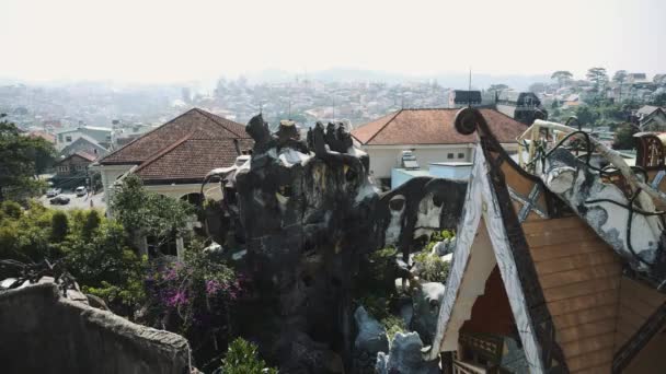 Hotel Crazy House di Dalat, Vietnam 4k — Stok Video