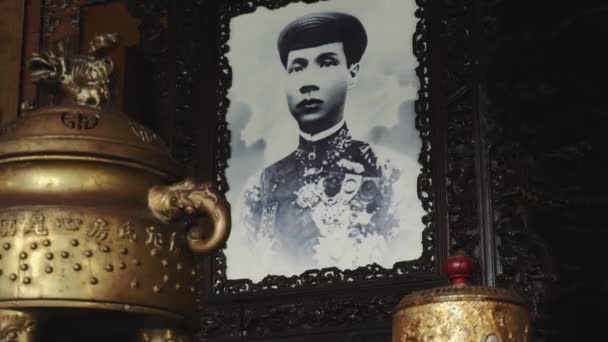 Tomba reale di Khai Dinh King a Hue Vietnam — Video Stock