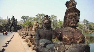 Siem Reap, Kamboçya. Angkor Wat tapınağının kalıntıları..