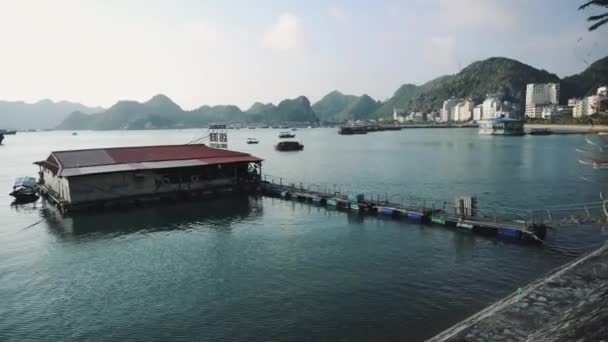 View Of Cat Ba Island And Halong Bay, Vietnam — Stock Video