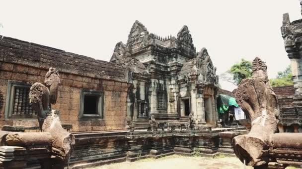 Siem Reap, Καμπότζη. Ερείπια του ναού Angkor Wat. — Αρχείο Βίντεο