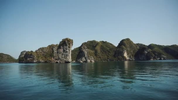 Vista panorâmica de Halong Bay Vietnã — Vídeo de Stock