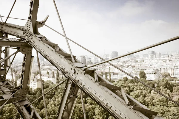 Vista Aérea Viena Vista Desde Noria Prater Imag Tonificado — Foto de Stock