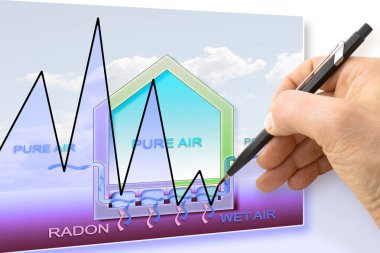 El radon sorun - kavram resim hakkında bir grafik çizimi