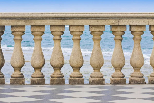 Detalhe Terraço Mascagni Itália Livorno Cidade — Fotografia de Stock