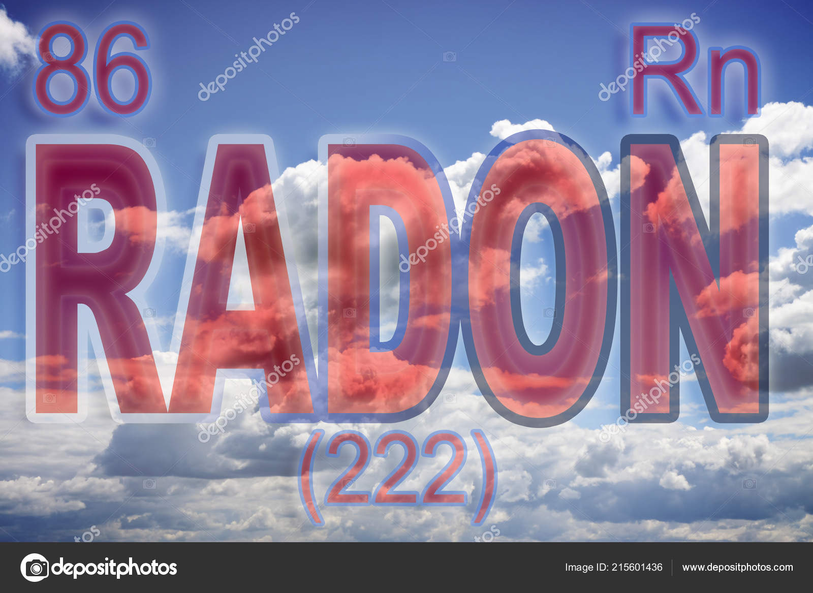 Danger Radon Gas Concept Image — Stock Photo © Francescoscatena 215601436