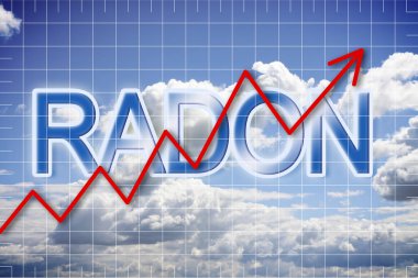 Radon gazı hava - kavram görüntü varlığı