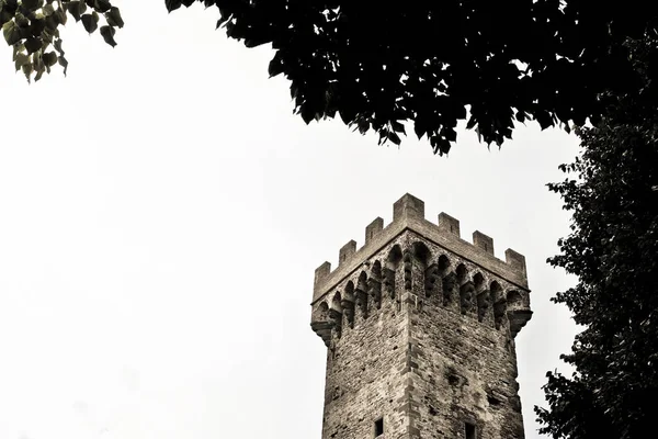 Medeltida Citadell Vicopisano Italien Toscana Pisa Med Kopia Utrymme — Stockfoto