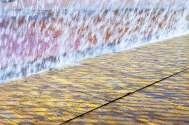 Su jetleri bir modern çeşme - Doğu Bölgesi, Lisbon, Portekiz