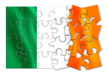 İrlanda - kavram resim yapboz şeklinde yeniden birleşmesi