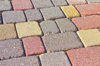 Renkli beton döşeme kum bir yüzey monte; döşeme suya geçirgen türü