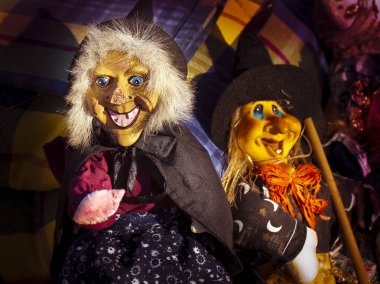 Halloween cadı - kavram resim komik kukla