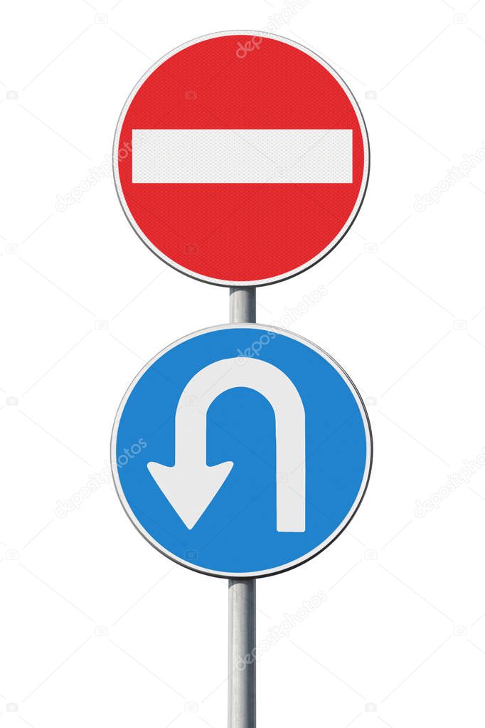 Come back - concept image with road sign