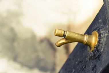 Tonda detayını bir parkın - metin ekleme sol alan - bir çeşme resim